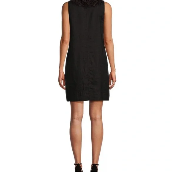 TOMMY BAHAMA Two Palms Double-Ruffle Linen dress with raw hem :: size small - Picture 2 of 11